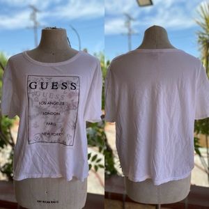 GUESS Mesh Alpique Crop Top (XL)